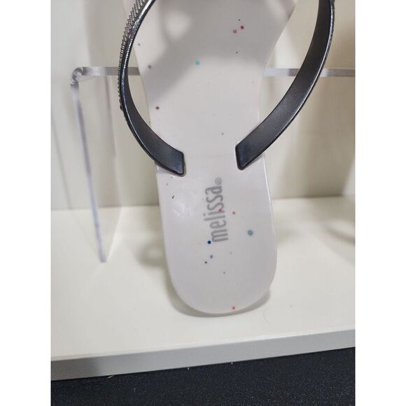 MELISSA Thong Jelly Sandals Harmonic Chrome II Size 5 - Picture 4 of 6